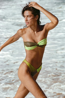 TOP BIKINI BANDEAU COMBINADO / Verde - Zara фото 2