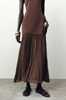 CONTRAST KNIT DRESS - Zara фото 3