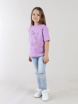 CRB wear / CSKG 64015-45-432 Футболка для девочки,сиреневый/Ex.Cherubino  фото 2