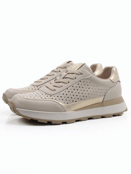03-A1017-5A BEIGE Кроссовки женские (натуральная кожа)