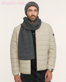 M 486 F 486 Комплект мужской флис (шапка+шарф) (57-59)