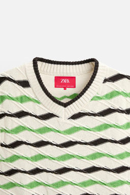 STRIPED KNIT WAISTCOAT X HARRY LAMBERT - Zara фото 9