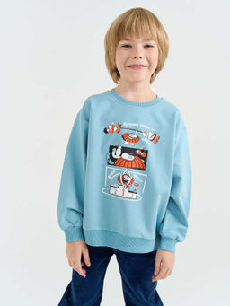 Свитшот Бодо Бородо Аква облегченный - Bungly фото 6