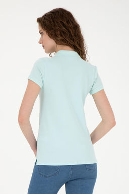 Женская базовая футболка цвета морской волны - U.s. polo assn фото 12