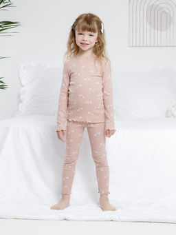 К 1618/розово-бежевый 1506 Н065 пижама для дев