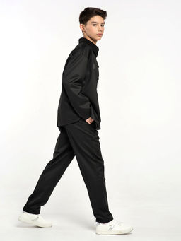 Черные школьные брюки для мальчика Mooriposh, модель 0914 фото 8