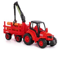 Чемпион, трактор + прицеп-лесовоз (в сеточке) - Полесье фото 9