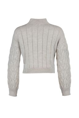 Tas Crop Dik Yaka Triko Kazak TWOAW22KZ1634