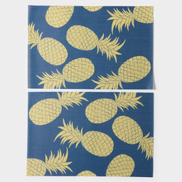 Салфетки сервировочные на стол Доляна Memory, 2 шт., 45×30 см, синие