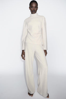 SOFT WIDE-LEG TROUSERS - Zara фото 5