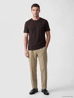 Regular Fit %100 Pamuk Erkek Ti??rt