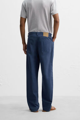 WASHED STRAIGHT-LEG TROUSERS - Zara фото 3