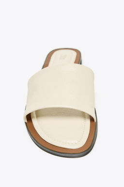 SOFT LEATHER SLIDES - Zara фото 9