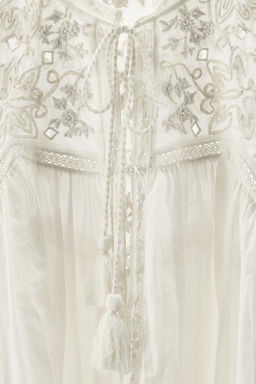 LIMITED EDITION LACE EMBROIDERED TOP - Zara фото 8