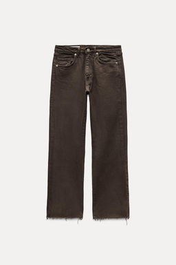 TRF CROPPED FLARE HIGH-WAIST JEANS - Zara фото 18