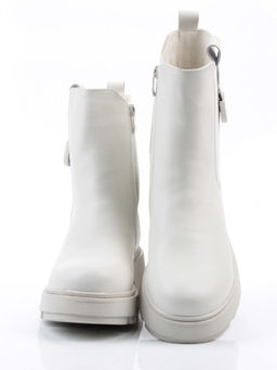 04-PAX24-2Z MILK Ботинки зимние женские (натуральная кожа, 100% шерсть)