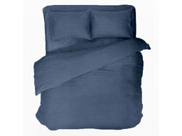 Комплект постельного белья 4249/1-БЧ 2-х сп. сатин рис. 17-4015 цв. синий 1*1