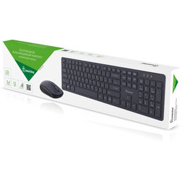 Комплект клавиатура и мышь Smartbuy ONE 240262AG, беспроводной, мембранная клавиатура, 1600 dpi, USB, чёрный