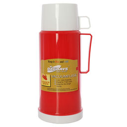 Термос 1 л / 2644 /уп 24/пластик + стеклянная колба - Галеонтрейд фото 4