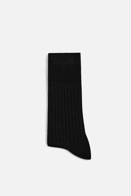 RIBBED WOOL SOCKS