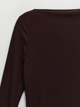 Базовый трикотажный лонгслив ZR2604013409-27 / Zarina  фото 9