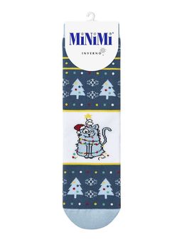 MINI INVERNO 3300-7 (кот, заяц, такса) NEW YEAR - jeans - Minimi фото 2