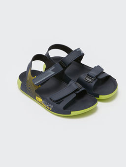 Bask?l? ?ift Bantl? C?rt C?rtl? Erkek ?ocuk Sandalet
