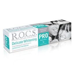 Зубная паста R.O.C.S. PRO. Деликатное Отбеливание, Sweet Mint, 135 гр РОКС  фото 2