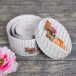 Набор коробок 3 в 1 "Люблю", 21 х 21 х 11,5 - 14 х 14 х 7,5 см