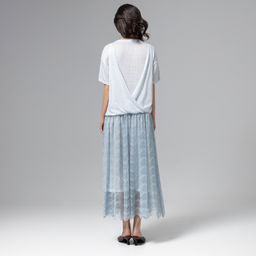 Платье комбинированное с кружевом, Доведу до мечты - Charutti фото 5