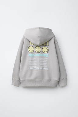 SUDADERA CAPUCHA NIRVANA ® / Gris perla - Zara фото 4