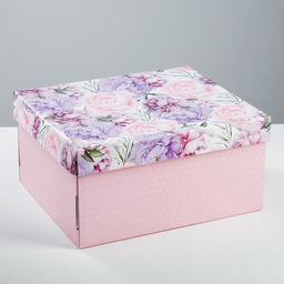 Коробка подарочная складная, упаковка, Цветочная сказка, 31?25.5?16 см
