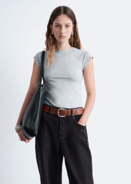 Camiseta ajustada con mangas ragl?n - H&m фото 6
