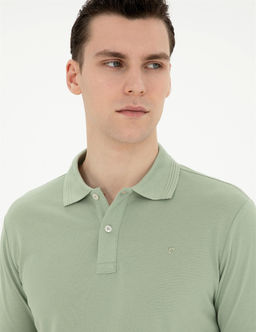 Ye_il Slim Fit Basic Ti__rt