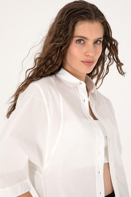 Kad_n Beyaz Uzun Kollu G_mlek Sepette S_rpriz _ndirim - U.s. polo assn фото 2