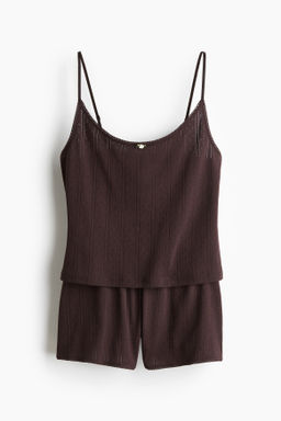 Pijama en pointelle de algod?n