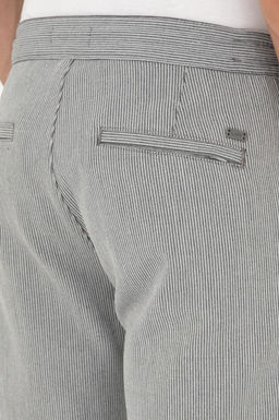 Erkek Slim Fit Gri Kanvas Pantolon