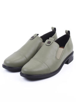 06-M47-18 GREEN Туфли женские (натуральная кожа)