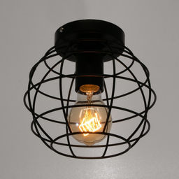 Люстра «Нола» 1×60 Вт E27 черный 18×18×14 см BayerLux