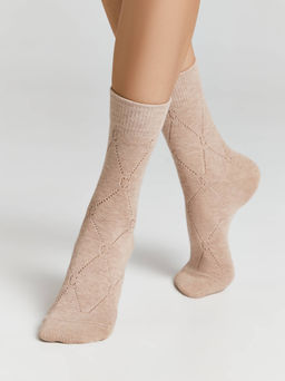 Цена за 2 пары CONTE ACTIVE 22С-27СП Носки женские (удлиненные) бежевый - Conte elegant фото 2