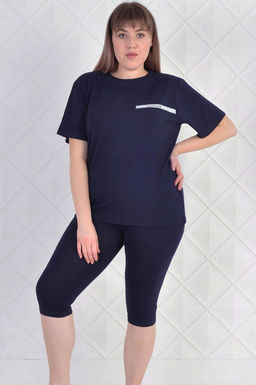 Арт. 5625 Костюм с бриджами 50-58 (5 шт) Цвет:верх-ультрамарин, низ-ультрамарин