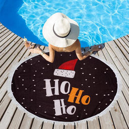 Полотенце пляжное Этель Но-но-но, d 150см