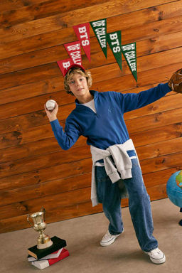 Новый свитшот стандартного кроя для мальчиков с полуводолазкой - Defacto фото 2