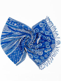 Палантин с вышивкой (шерсть вареная) № Тк906/170