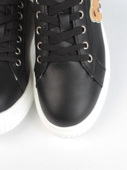 05-SD12-3D BLACK Кроссовки женские (натуральная кожа)