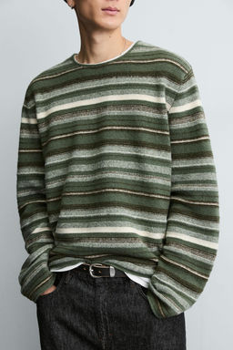 STRIPED JACQUARD JUMPER - Zara фото 6