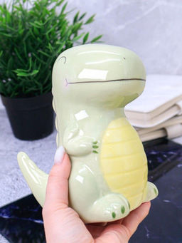 Копилка керамическая Green Dino, green (16,5х14 см)