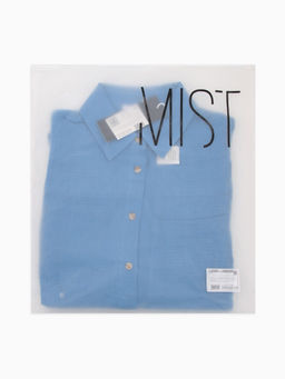 Рубашка женская оверсайз MIST Muslin, размер 46 (L), синяя