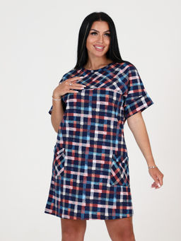 Т-24 ТУНИКА ЖЕНСКАЯ (Клетка) - А-дина фото 3