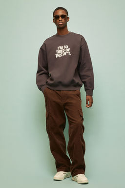 Sudadera con estampado Loose Fit